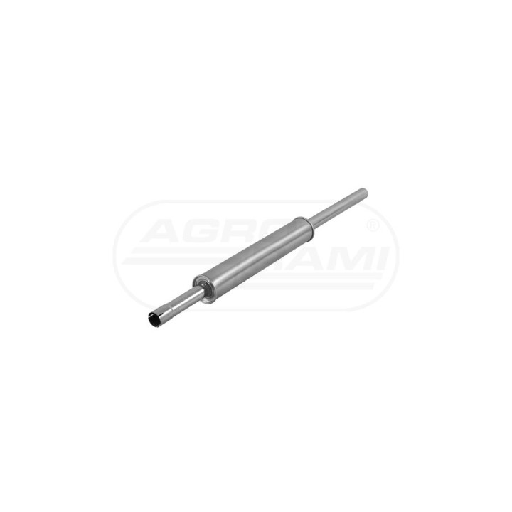 Tłumik okrągły prosty wylot INOX 1661930M1 , 95245 ,  STAL NIERDZEWNA POWER SILENCER