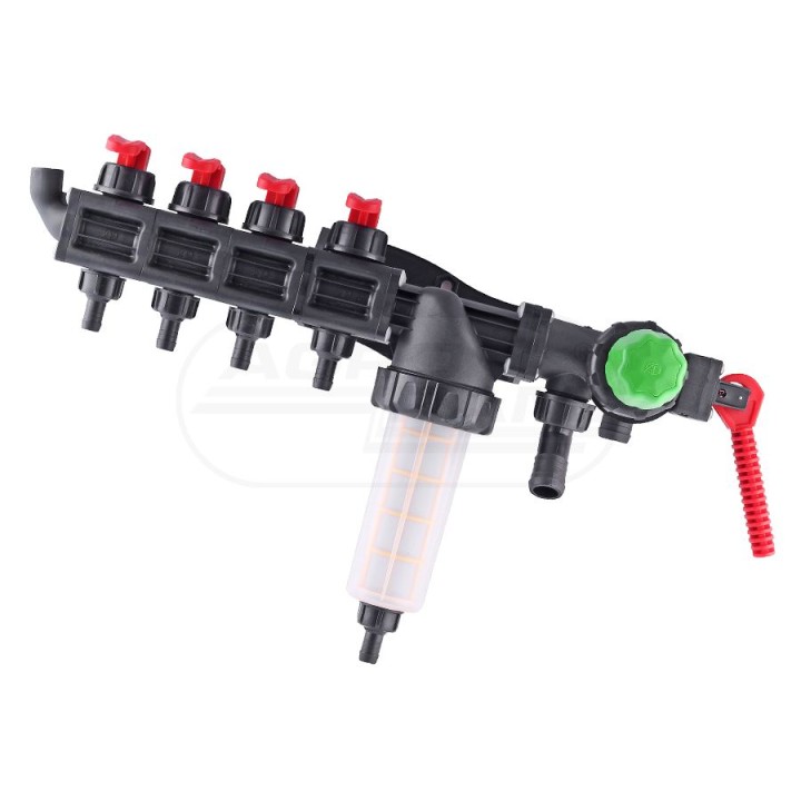 Rozdzielacz hydrauliczny 4-sekcyjny HD 228116 Agroplast