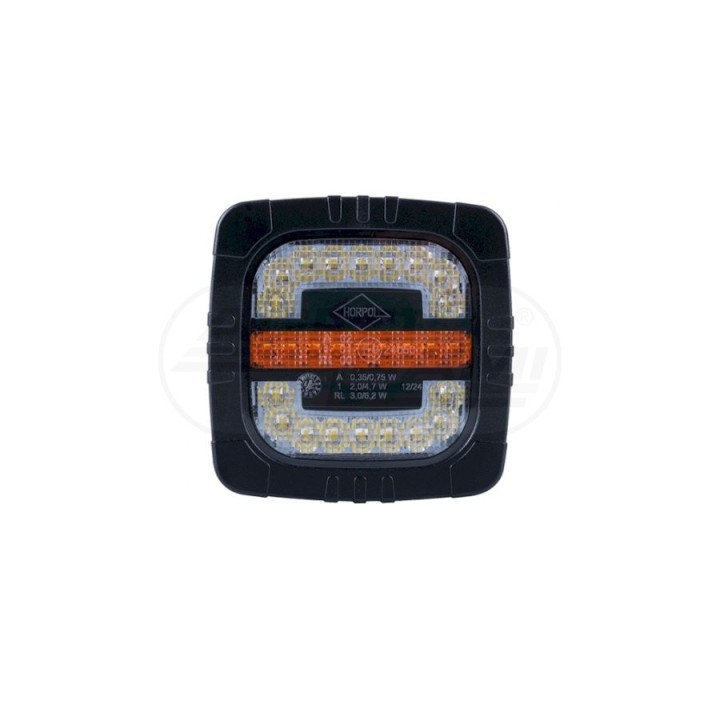 Lampa zespolona przednia ROCA HOR 120A (światło pozycyjne przednie do jazdy dziennej i kierunku) LZD 2802 HORPOL
