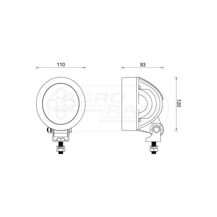 Lampa robocza LED HC-CARGO RE567623, AL150478, RE219708 HC CARGO