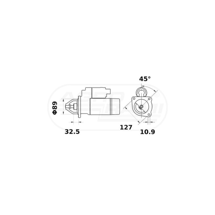 ROZRUSZNIK ISKRA / MAHLE / LETRIKA SILNIK SISU 634DWE 71406300 , 71409100 , 71440006 , MS295