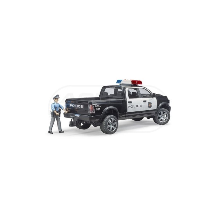 Policyjny pickup RAM 2500 z policjantem Bruder 02505 BR02505 BRUDER