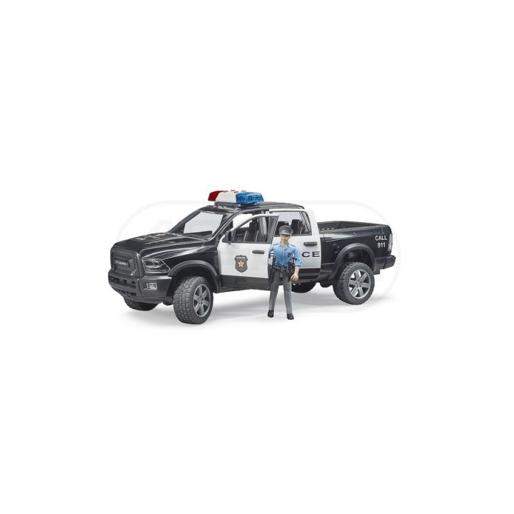 Policyjny pickup RAM 2500 z policjantem Bruder 02505 BR02505 BRUDER