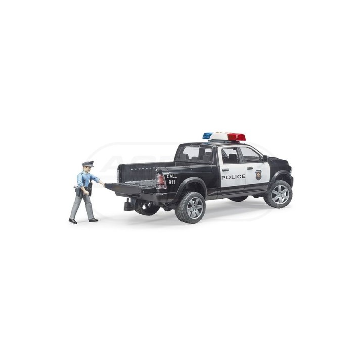 Policyjny pickup RAM 2500 z policjantem Bruder 02505 BR02505 BRUDER