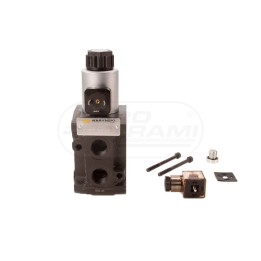 Dzielnik, zawór, elektrozawór kierunkowy elektromagnetyczny kontroli W-E12DVS6/2 (DVS6/50L) G1/2" 50L Waryński