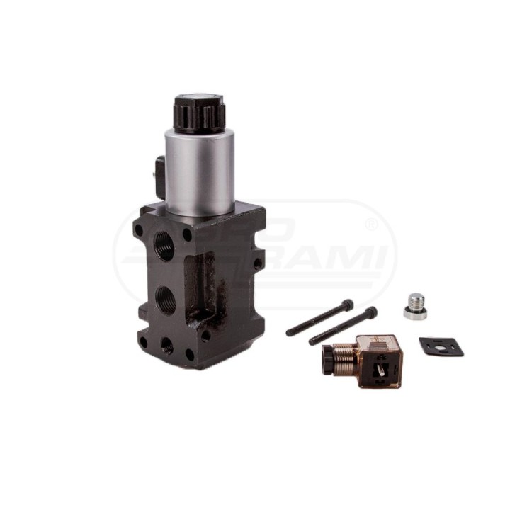 Dzielnik, zawór, elektrozawór kierunkowy elektromagnetyczny kontroli W-E12DVS6/2 (DVS6/50L) G1/2" 50L Waryński