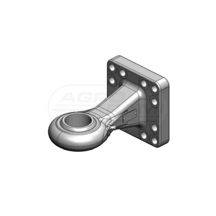 Zaczep oczkowy z łożyskiem  kat. 5 , fi-71mm 160x160 | Gwint: M20  flanszowy Scharmueller 00.665.18.1-A02 , 00665181 SCHARMUELLE