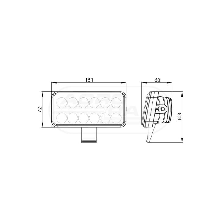 Lampa robocza LED HC-CARGO 82031078, 82031070, 82031071, 8203107 HC CARGO