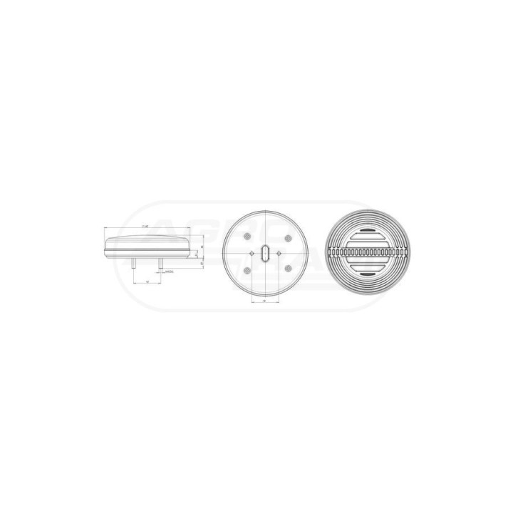 Lampa zespolona tylna W191 DD LED 12V/24V (R, S1, 2A) 1353DD, W191DD WAŚ
