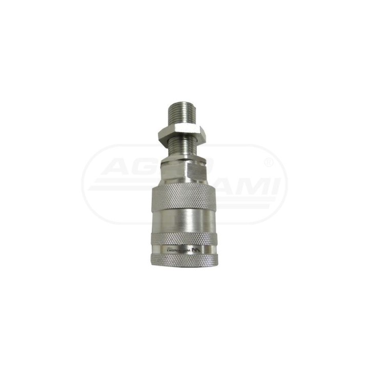 Szybkozłącze hydrauliczne gniazdo long M18x1,5 gwint zewnętrzny EURO PUSH-PULL 9100818GL ISO 7241-A WARYŃSKI Waryński