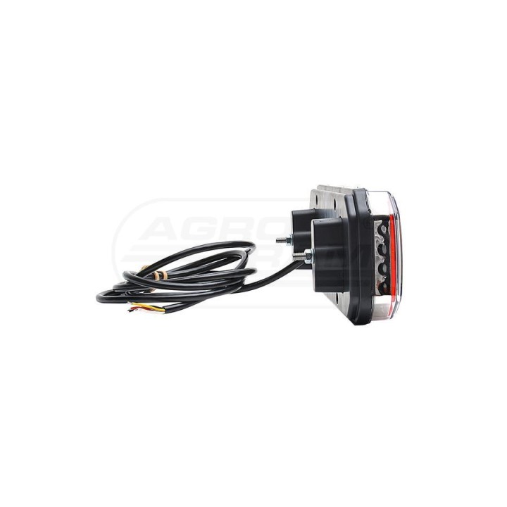 Lampa zespolona tylna LED, 12V-24V + przewody 200cm YLY-S 5x0,5mm2, diody 1124 DD L/P, W150DD WAŚ