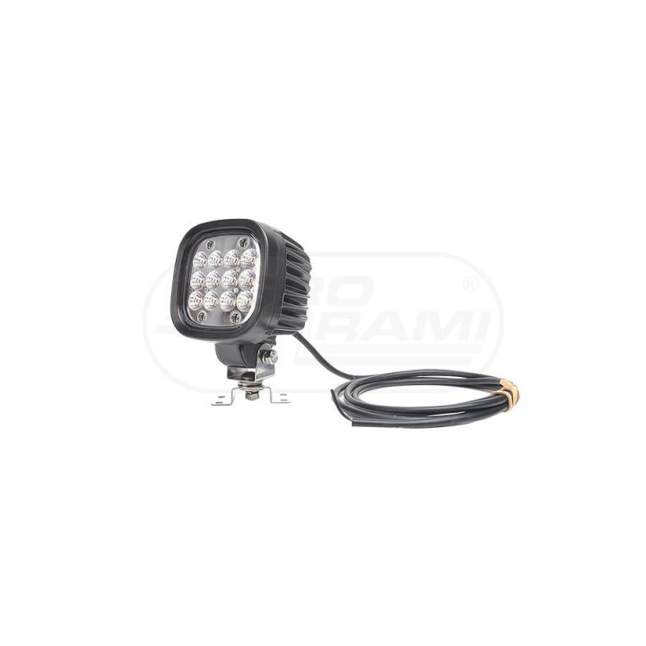 Lampa robocza LED (światło rozproszone), jednofunkcyjna, 12V-24V + przewody 250cm YLY-S 2x1,5mm2, diody 978, W130 WAŚ