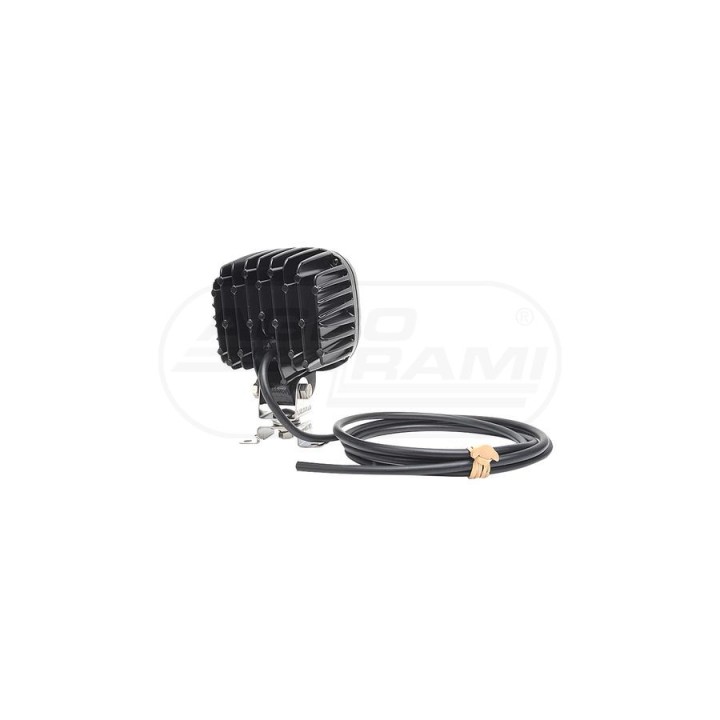Lampa robocza LED (światło rozproszone), jednofunkcyjna, 12V-24V + przewody 250cm YLY-S 2x1,5mm2, diody 978, W130 WAŚ