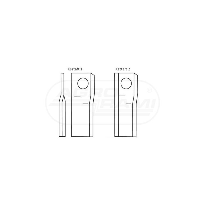 Nozyk zwichrowany 112x48x4 Fi19 mm - paczka 25 sztuk R-1398880 LEWY GERPOL