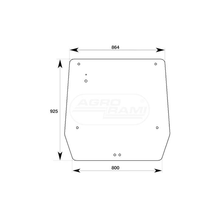 Szyba tylna jx 54/4070-125T