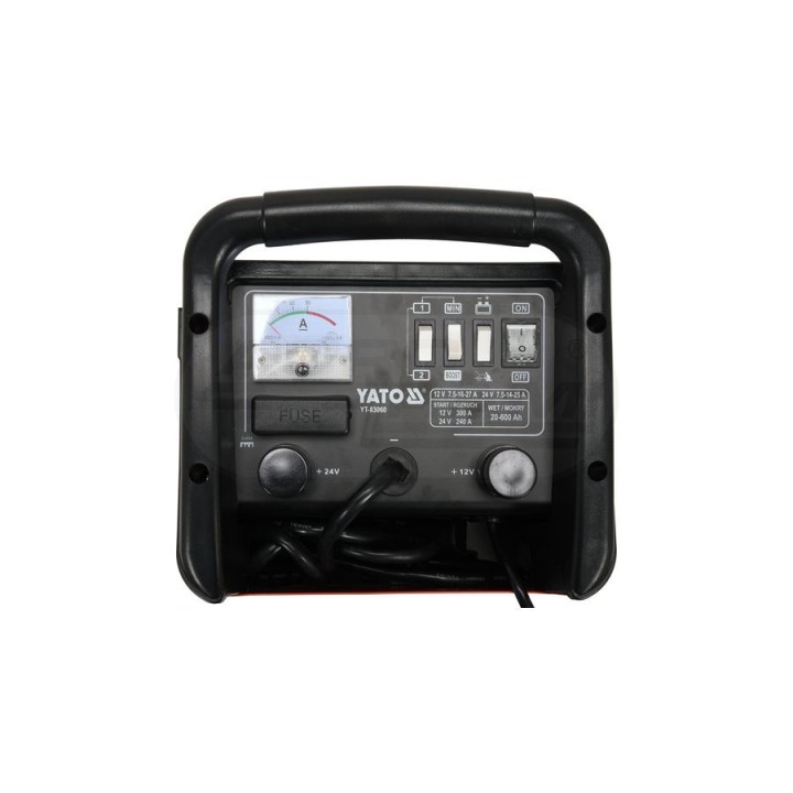 Prostownik z rozruchem YATO 20-600 Ah YT83060
