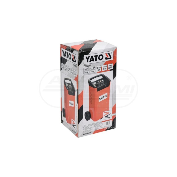 Prostownik z rozruchem YATO 20-600 Ah YT83060