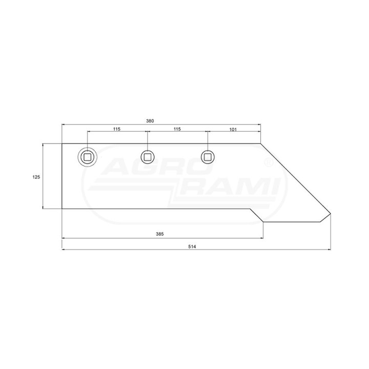 Lemiesz z dziobem PR/047 1023021000 AGRO-INTERSTAR