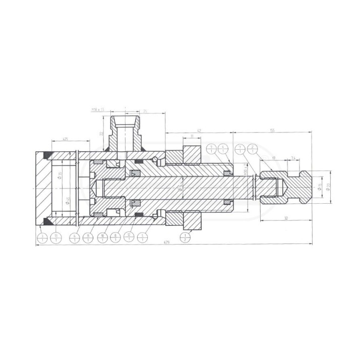 Siłownik hydrauliczny SMT1G.35 405050125000 Skrawmet