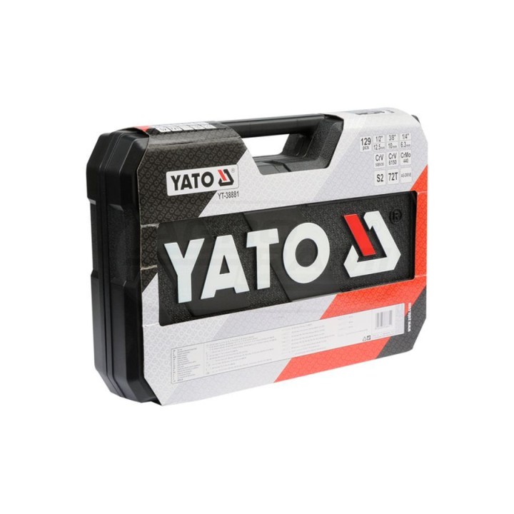 Zestaw narzędziowy XXL YATO 1/2" 129 elementowy YT3888