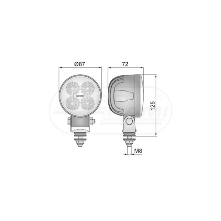 Lampa robocza LED WESEM 1500 lm CRC5B.50014 WESEM