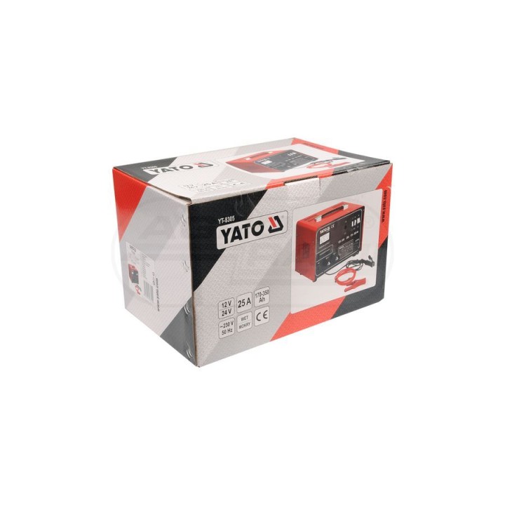 Prostownik ze wspomaganiem ładowania YATO 45650V 25A 350Ah YT8305