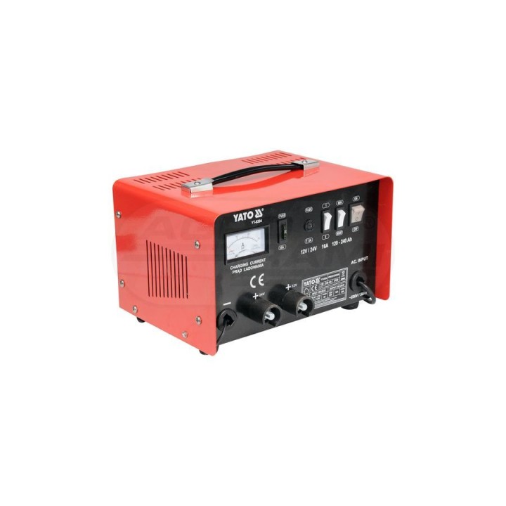 Prostownik ze wspomaganiem ładowania YATO 45650V 16A 240 Ah YT8304