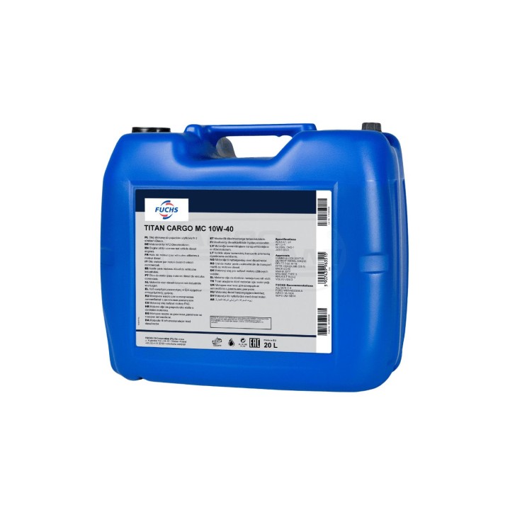 Olej FUCHS TITAN CARGO 10W40 MC 20 L.