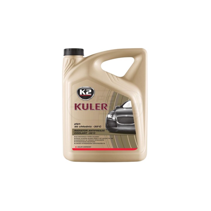 Płyn do chłodnic czerwony ( 5 lat lub 150 tys.km.) T205C KULER -35*C 5L NANO K2