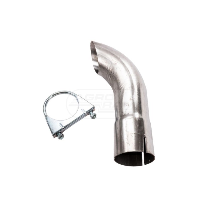 Końcówka rury wydechowej fi-76 mm inox INOX FI-76MM, stal nierdzewna . POWER SILENCER