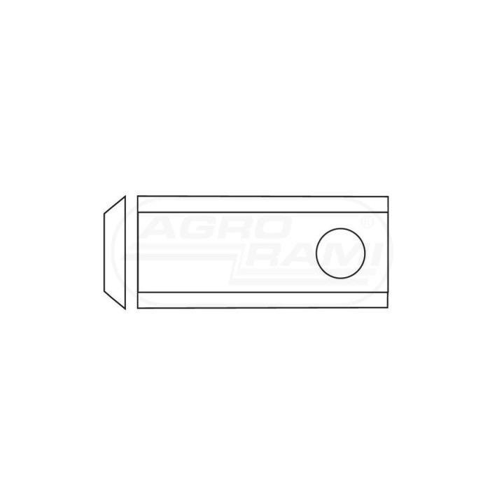 Nożyk kosiarki R GERLACH 94x40x3 Fi 19 mm - paczka 18 sztuk 5036010450