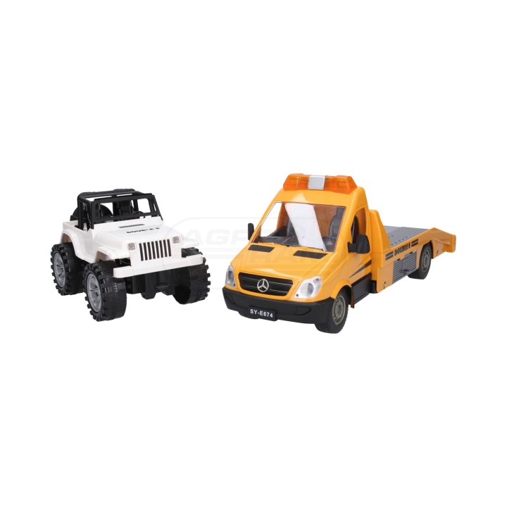 MB Sprinter pomoc drogowa plus Jeep 2,4GHz, 4.8V 300mAh 100% RTR DO-E674 , 1:18, Zdalnie sterowany Double Eagle