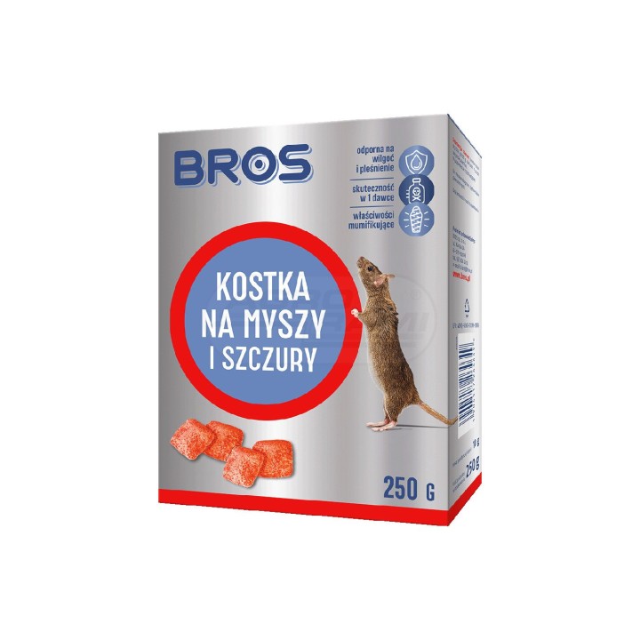 Kostka na myszy i szczury 100g - BROS 1699