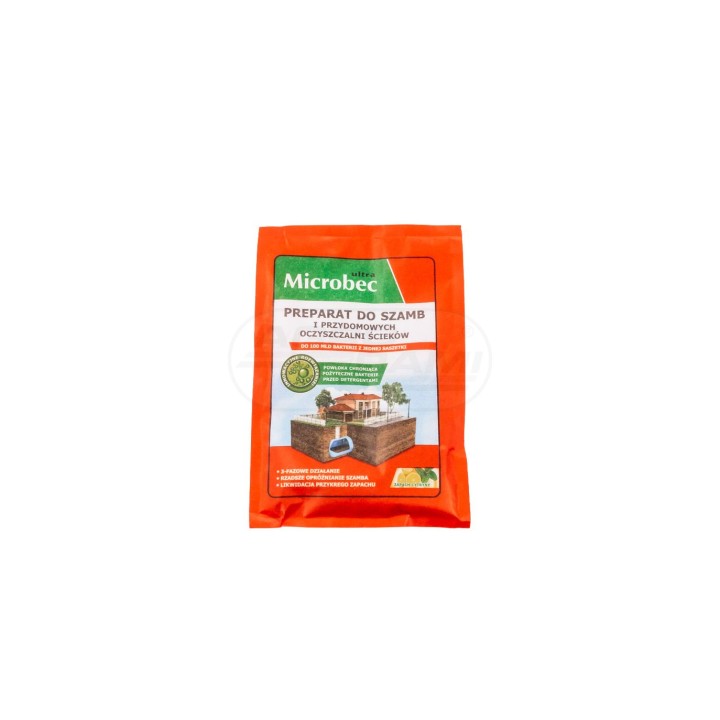 Preparat do szamb - Microbec ULTRA 25g (zapach cytryny) - BROS 207