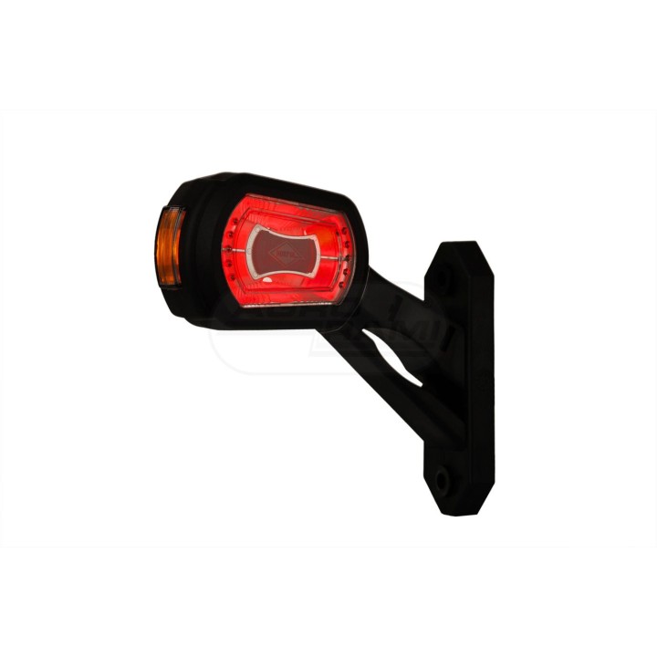 Lampa obrysowa diodowa trzyfunkcyjna ukośna lewa 12/24V LDCC 2696 HORPOL