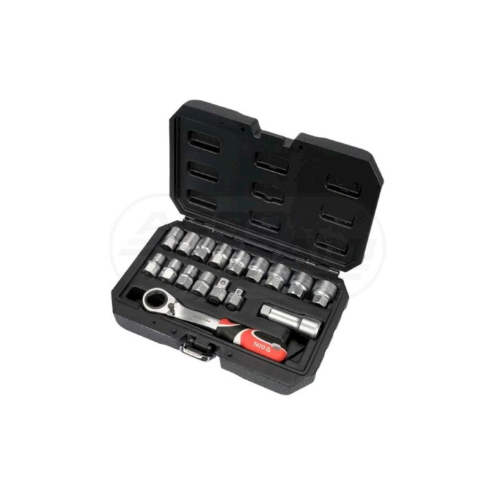 Zestaw nasadek przelotowych SPLINE YATO 1/4" 29 elementowy YT-38653