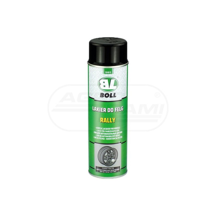 Lakier do felg czarny połysk spray 500ml BOLL 0010134