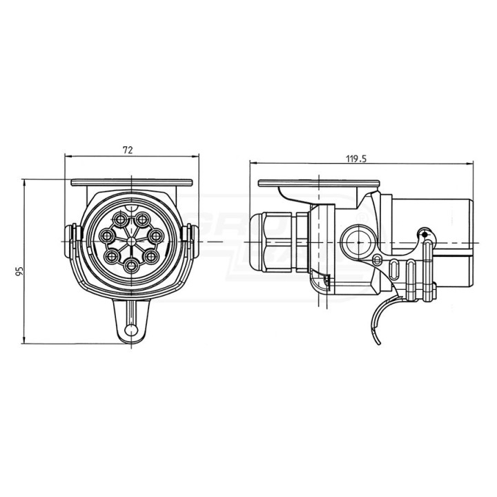 WTYCZKA EBS/12V EJH ADR 241071 Erich Jaeger
