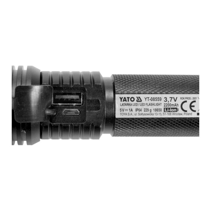 Latarka akumulatorowa 10W 900LM YT08559