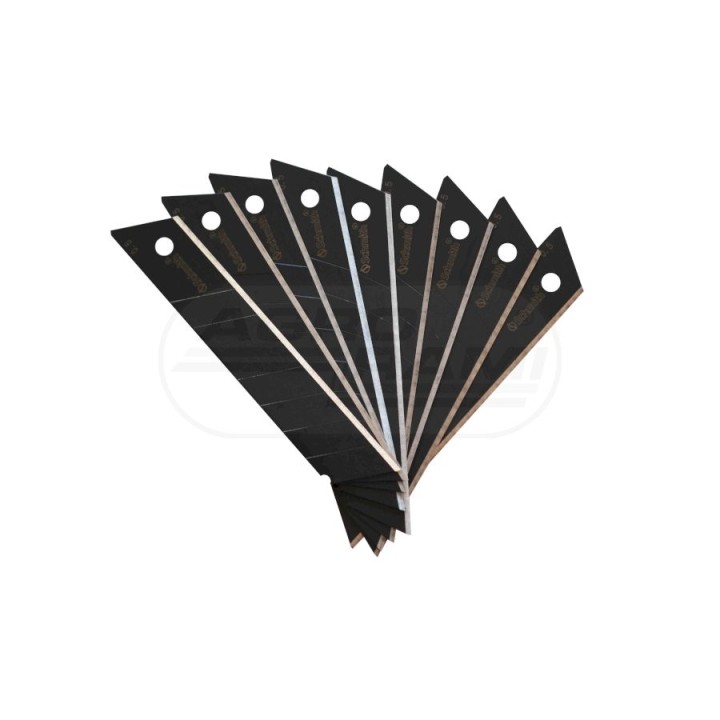 Ostrza łamane czarne 10 sztuk Schmith 18mm SONR-05 SCHMITH
