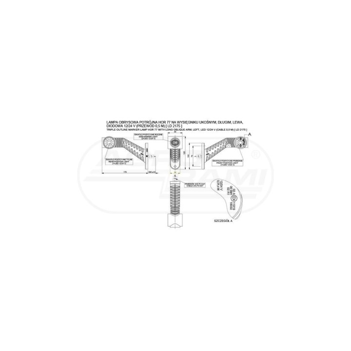 Lampa obrysowa LD 2175 HORPOL