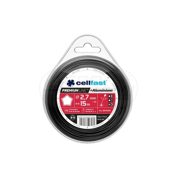 Żyłka tnąca PREMIUM - gwiazdka 2,7 mm 15 m 35-055 Cellfast