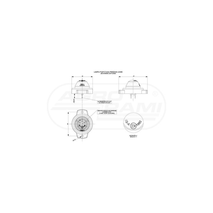 Lampa obrysowa LD 358 HORPOL