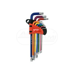 Zestaw kluczy TORX TAMPERPROOF YATO T10-T50 9 elementów YT05633