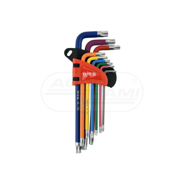 Zestaw kluczy TORX TAMPERPROOF YATO T10-T50 9 elementów YT05633