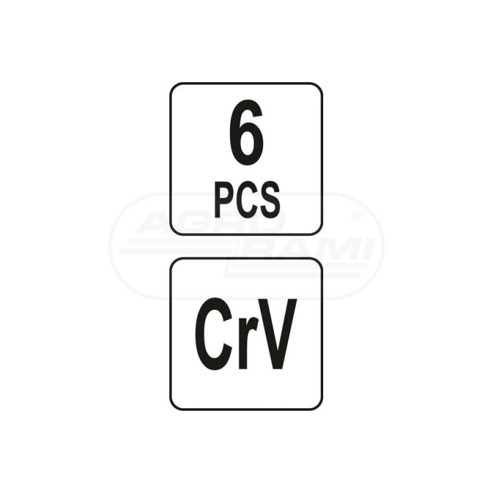 Zestaw redukcji CrV YATO 6 elementowy YT10671