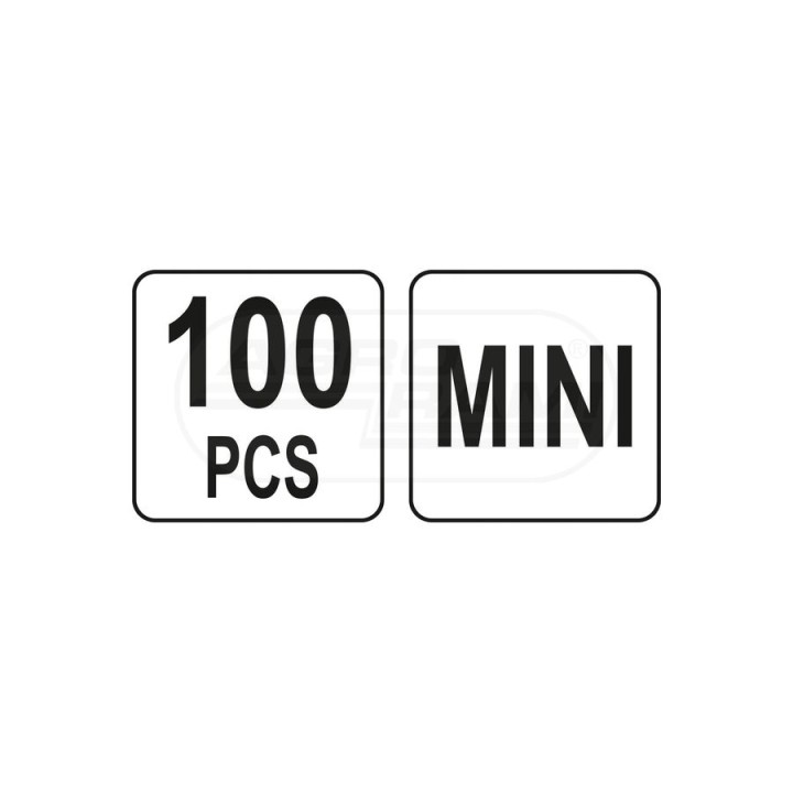 Zestaw 100 bezpieczników mini-niski profil YATO YT83145