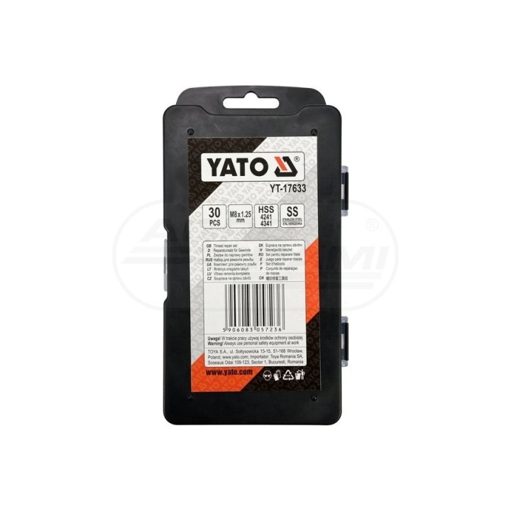 Zestaw do naprawy gwintów YATO M8x1,25 mm YT17633