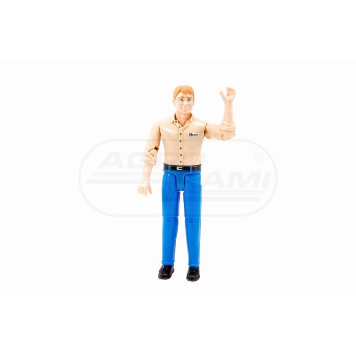 Zabawka Figurka mężczyzny w niebieskich dżinsach Bruder 60006 BR60006, BR60006 BRUDER