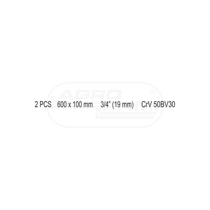 Pokrętło typu L YATO 3/4" 600x100 mm YT13490